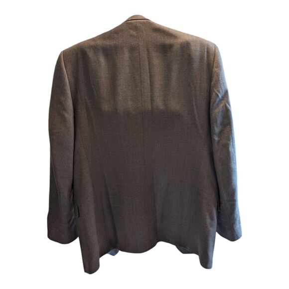 Versini Men's Gray 2 Button Blazer Sport Coat Jacket Size 42L Silk/Wool - Picture 4 of 13